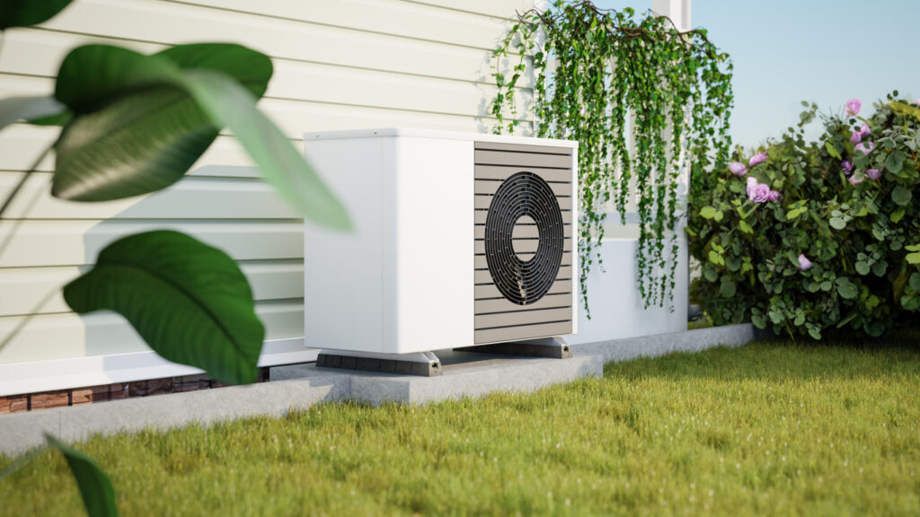 Heat Pump Outside Home