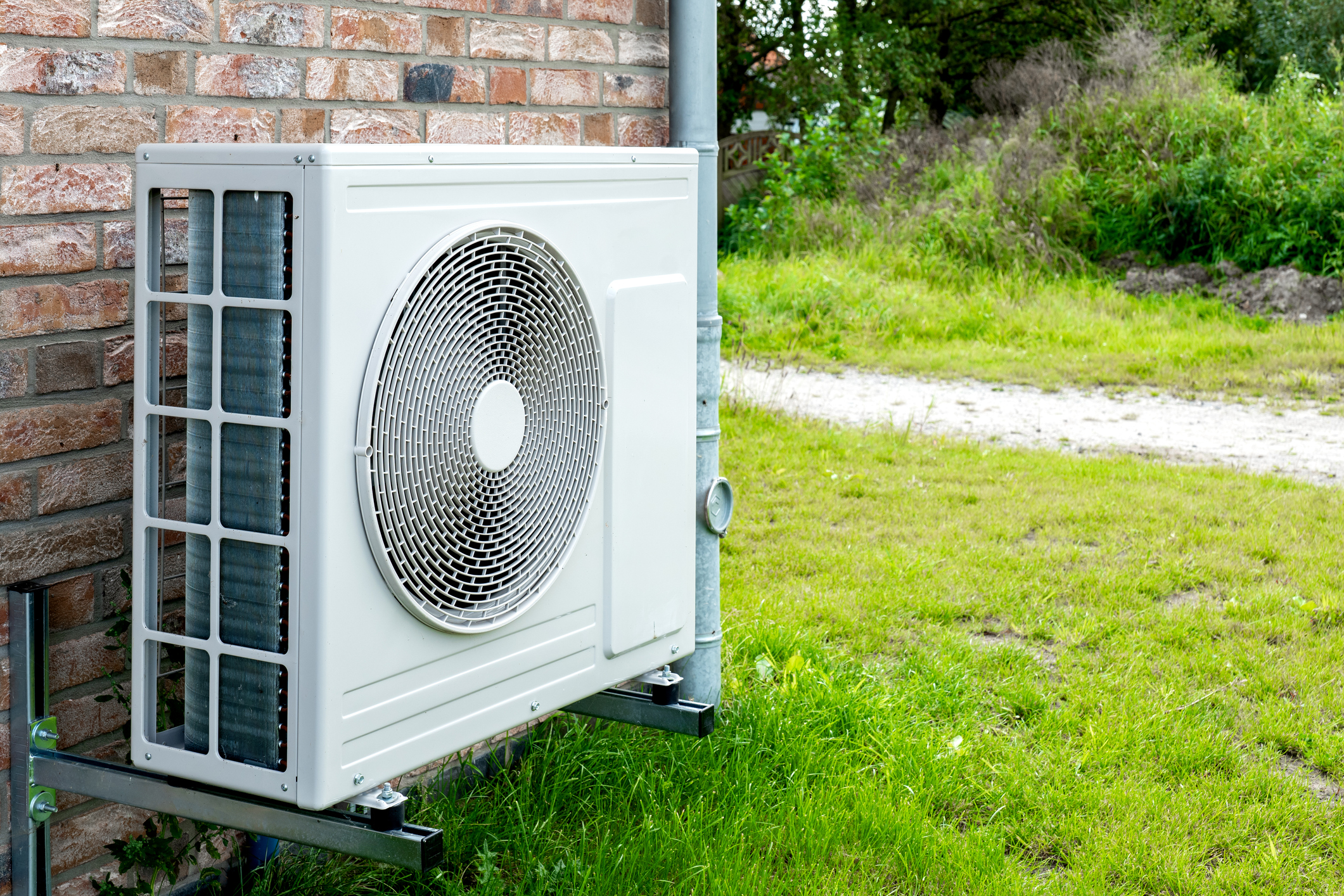 Heat Pump Outside Home